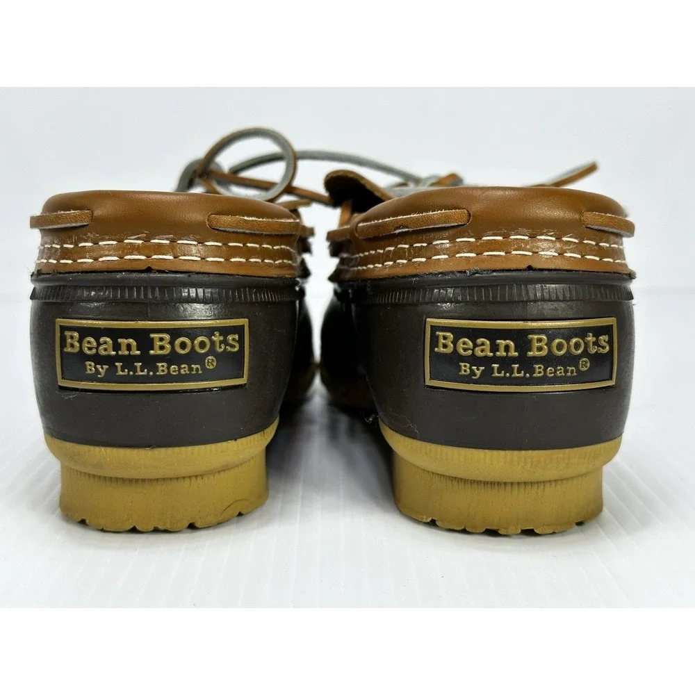 LL BEAN BEAN‎ BOOTS 175067 Women's Rubber Moc Low Duck Boots Size 6M Made In USA